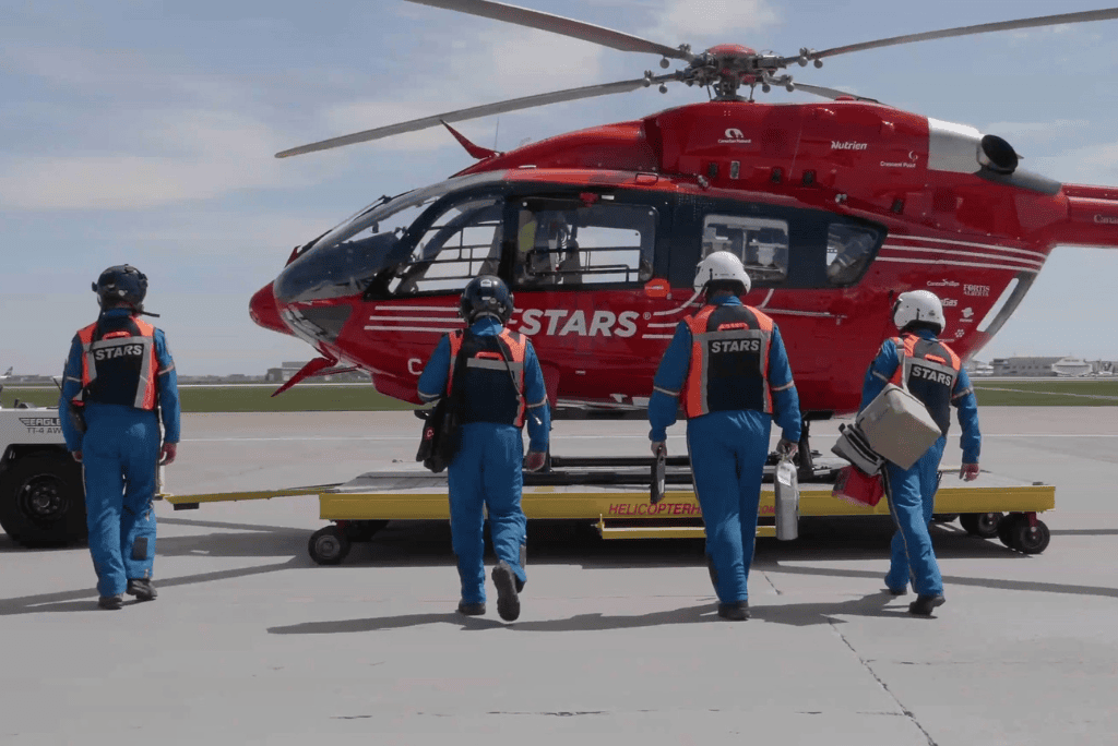 Helicopter ambulance